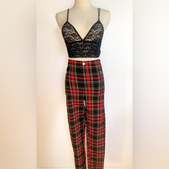 Zara Plaid Pants - Size US S - Picture 1 of 4